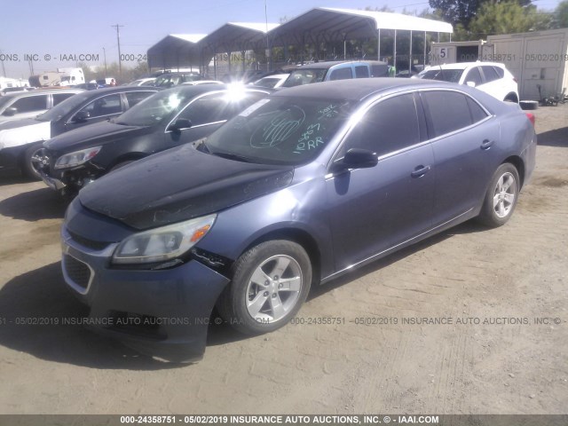1G11B5SL7EF110883 - 2014 CHEVROLET MALIBU LS ლურჯი ფოტო 2