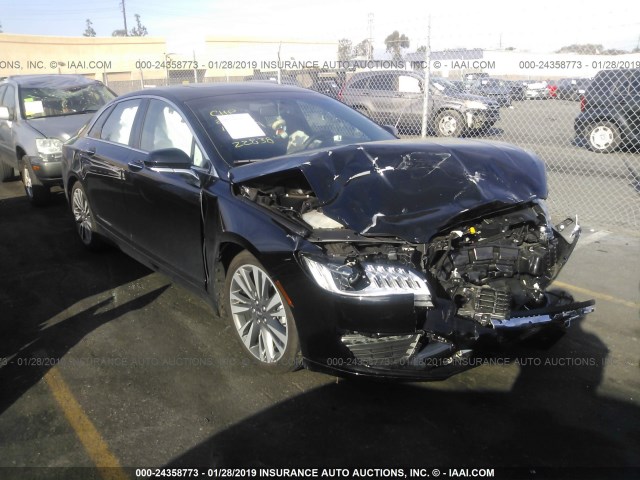 3LN6L5MU0JR618444 - 2018 LINCOLN MKZ HYBRID RESERVE BLACK photo 1