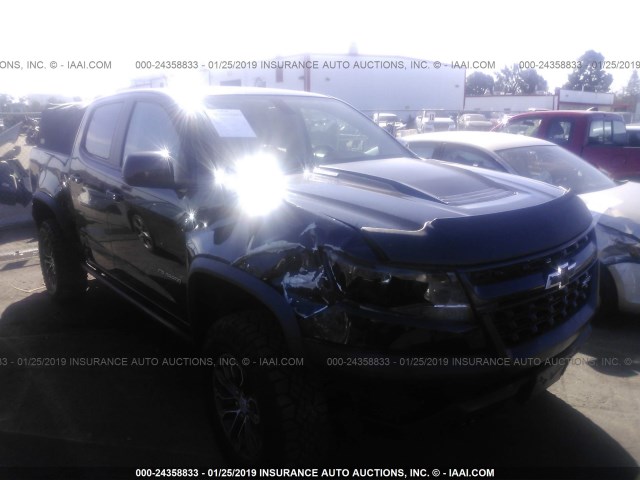 1GCPTEE13J1109357 - 2018 CHEVROLET COLORADO ZR2 BLACK photo 1