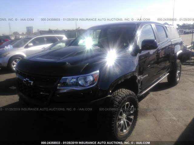 1GCPTEE13J1109357 - 2018 CHEVROLET COLORADO ZR2 BLACK photo 2