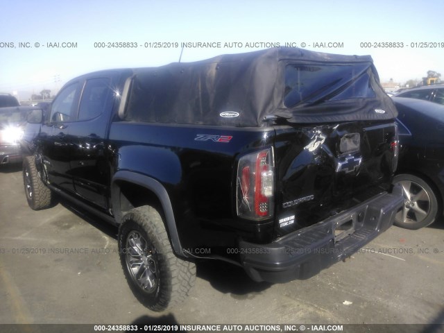 1GCPTEE13J1109357 - 2018 CHEVROLET COLORADO ZR2 BLACK photo 3