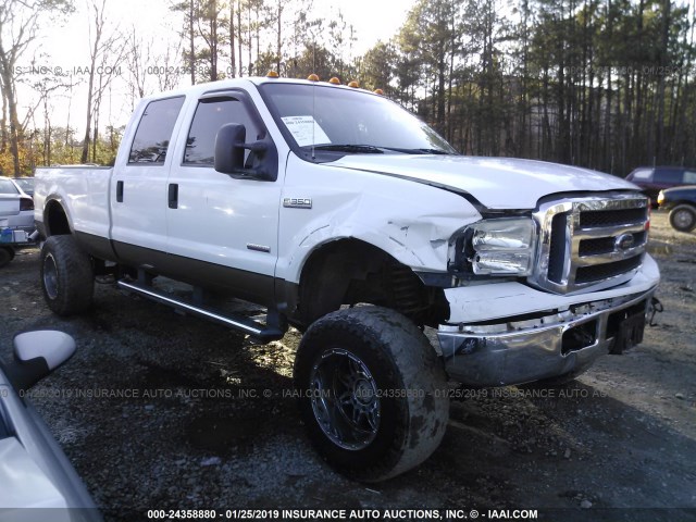 1FTWW31PX5EC30189 - 2005 FORD F350 SRW SUPER DUTY WHITE photo 1