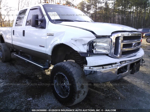 1FTWW31PX5EC30189 - 2005 FORD F350 SRW SUPER DUTY WHITE photo 6