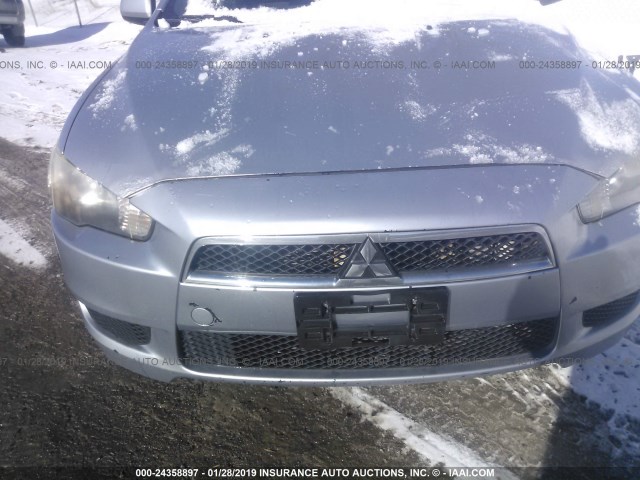 JA3AU26U39U042889 - 2009 MITSUBISHI LANCER ES/ES SPORT SILVER photo 6