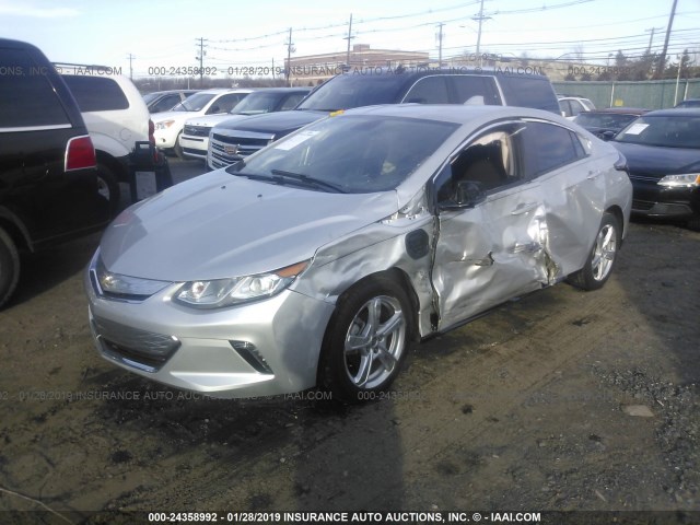 1G1RA6S51HU200544 - 2017 CHEVROLET VOLT LT SILVER photo 2