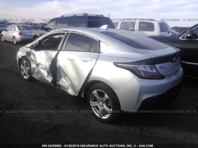 1G1RA6S51HU200544 - 2017 CHEVROLET VOLT LT SILVER photo 3