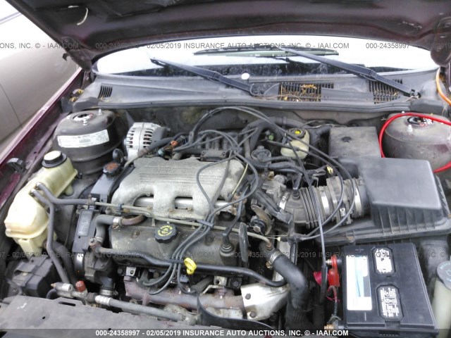 1G1NE52M1W6189177 - 1998 CHEVROLET MALIBU LS BURGUNDY photo 10