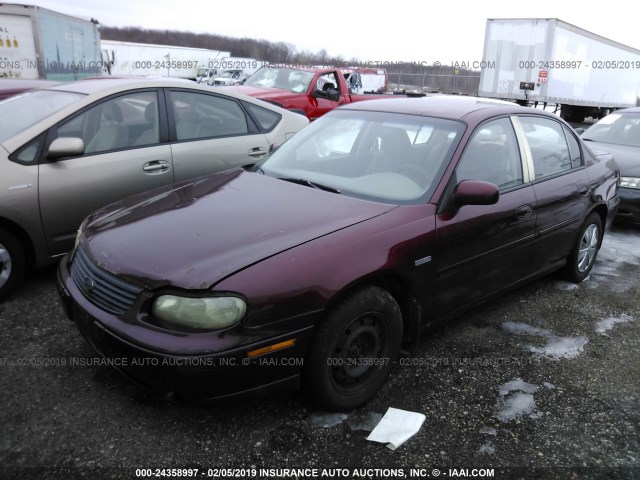 1G1NE52M1W6189177 - 1998 CHEVROLET MALIBU LS BURGUNDY photo 2