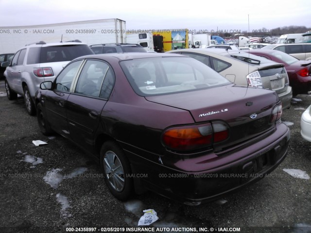 1G1NE52M1W6189177 - 1998 CHEVROLET MALIBU LS BURGUNDY photo 3
