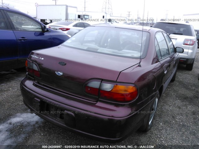 1G1NE52M1W6189177 - 1998 CHEVROLET MALIBU LS BURGUNDY photo 4