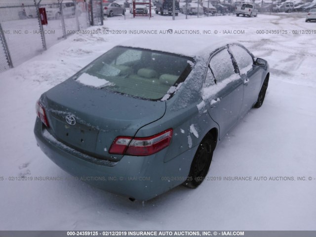 4T4BE46K18R046307 - 2008 TOYOTA CAMRY CE/LE/XLE/SE GREEN photo 4