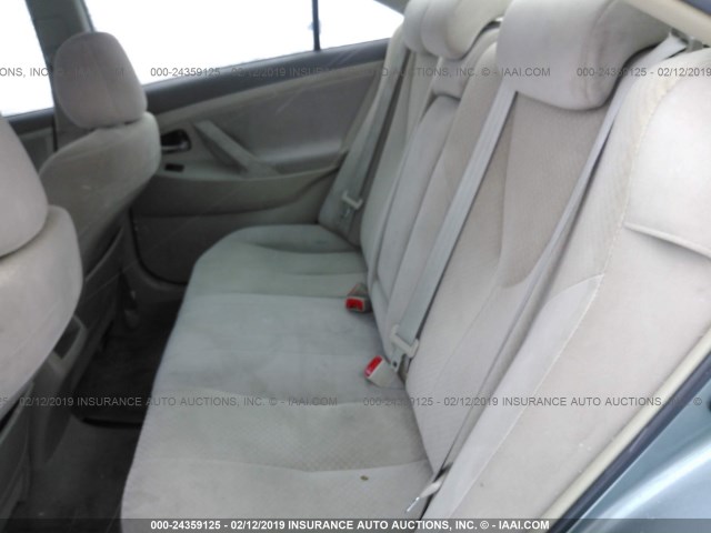 4T4BE46K18R046307 - 2008 TOYOTA CAMRY CE/LE/XLE/SE GREEN photo 8