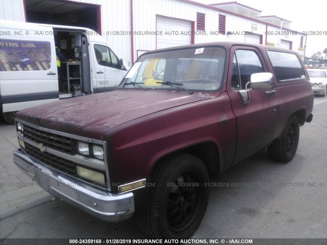 CCL186F172339 - 1976 CHEVROLET 'S'TRUCK  BURGUNDY photo 2