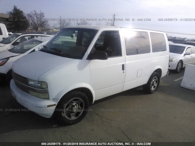 1GNDM19X93B115689 - 2003 CHEVROLET ASTRO WHITE photo 2