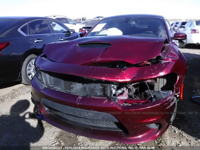 2C3CDXGJ6JH187335 - 2018 DODGE CHARGER R/T 392 MAROON photo 6