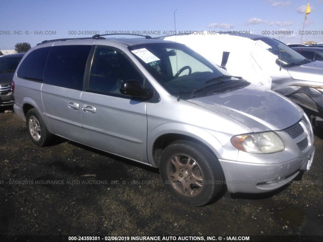 2B4GP44331R361345 - 2001 DODGE GRAND CARAVAN SPORT SILVER photo 1