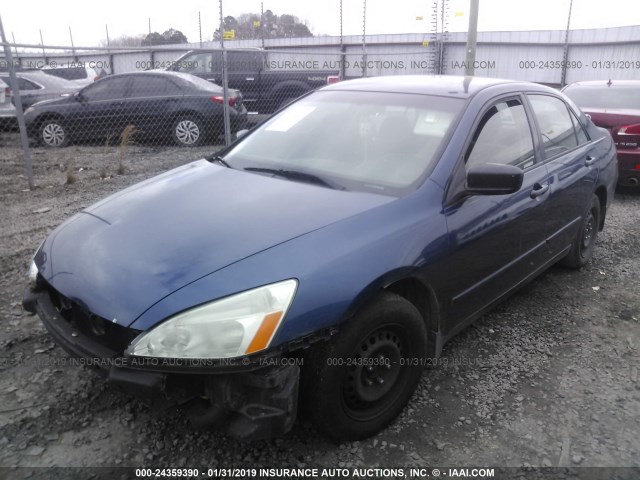 JHMCM56166C001125 - 2006 HONDA ACCORD VALUE BLUE photo 2