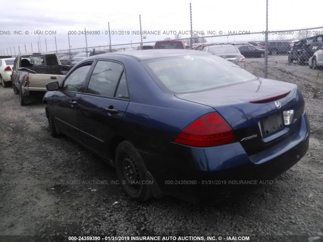 JHMCM56166C001125 - 2006 HONDA ACCORD VALUE BLUE photo 3