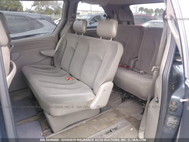 1C8GJ25352B576876 - 2002 CHRYSLER VOYAGER BLUE photo 8