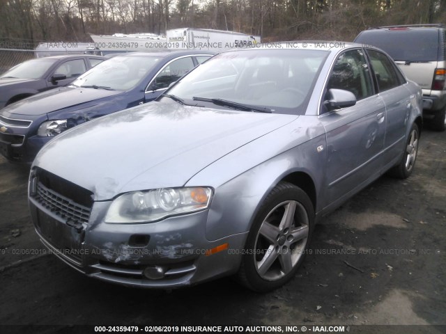 WAUDG68E45A444979 - 2005 AUDI A4 3.2 QUATTRO GRAY photo 2