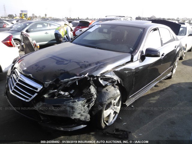 WDDHF5GB1AA115312 - 2010 MERCEDES-BENZ E 350 BLACK photo 2