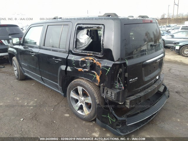 1C4NJRFB8GD511801 - 2016 JEEP PATRIOT LATITUDE BLACK photo 3