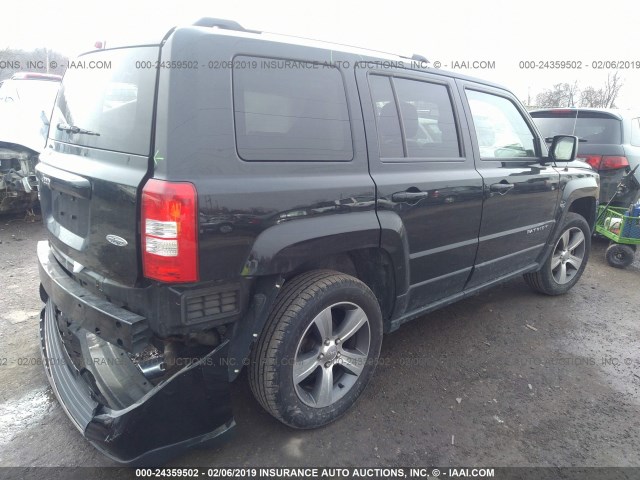 1C4NJRFB8GD511801 - 2016 JEEP PATRIOT LATITUDE BLACK photo 4