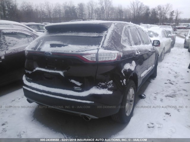 2FMPK3J92JBB85106 - 2018 FORD EDGE SEL BURGUNDY photo 4