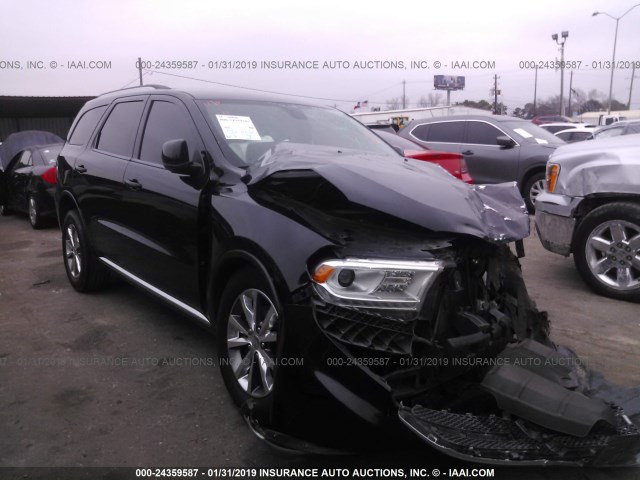 1C4RDHDG7EC425111 - 2014 DODGE DURANGO LIMITED BLACK photo 1