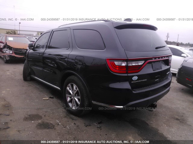 1C4RDHDG7EC425111 - 2014 DODGE DURANGO LIMITED BLACK photo 3