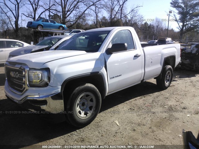 1GTN1LEC6JZ902186 - 2018 GMC SIERRA WHITE photo 2