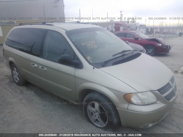 2D4GP44L35R484963 - 2005 DODGE GRAND CARAVAN SXT BEIGE photo 1