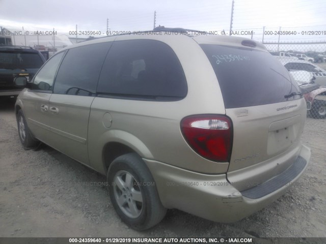 2D4GP44L35R484963 - 2005 DODGE GRAND CARAVAN SXT BEIGE photo 3