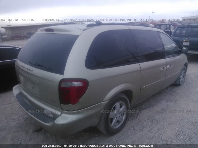 2D4GP44L35R484963 - 2005 DODGE GRAND CARAVAN SXT BEIGE photo 4