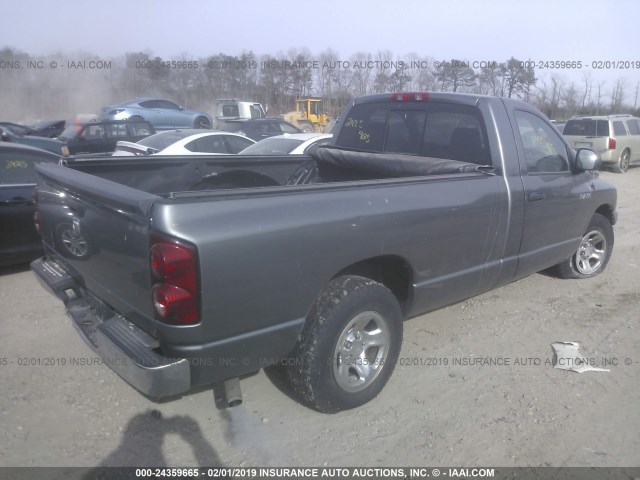 1D7HA16K38J111202 - 2008 DODGE RAM 1500 ST GRAY photo 4