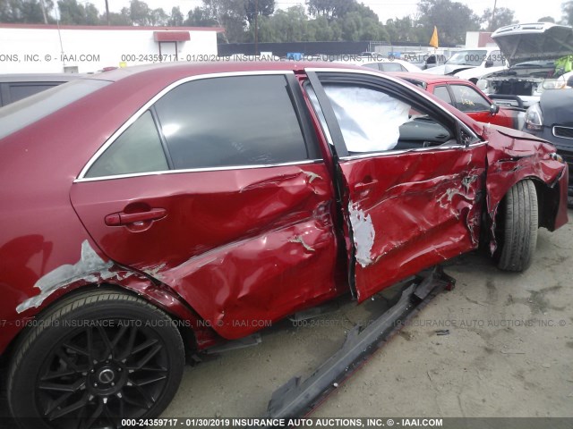 4T1BF1FK8CU623168 - 2012 TOYOTA CAMRY SE/LE/XLE 红色 照片 6