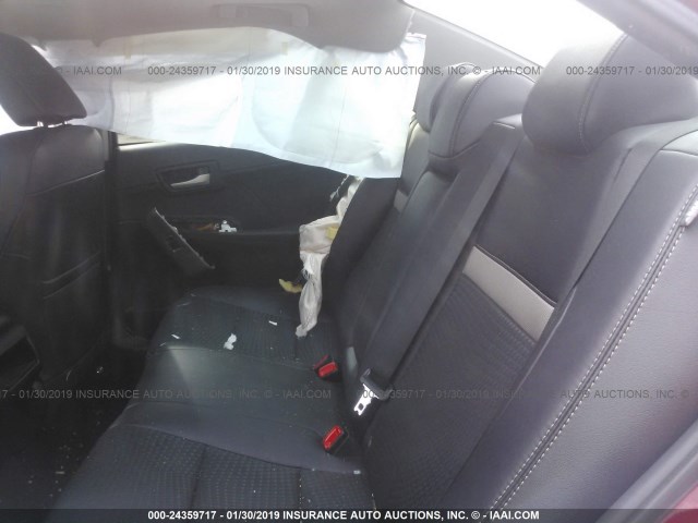 4T1BF1FK8CU623168 - 2012 TOYOTA CAMRY SE/LE/XLE 红色 照片 8