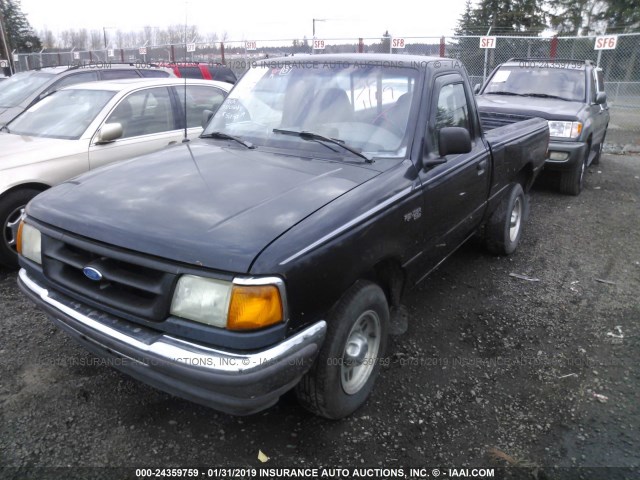 1FTCR10A9SPA47913 - 1995 FORD RANGER BLACK photo 2