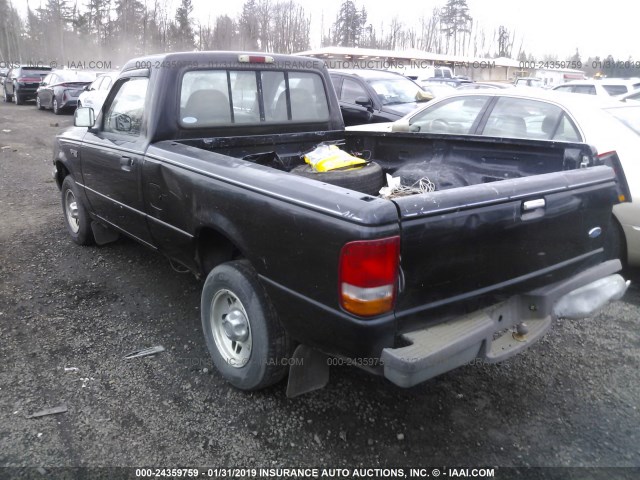 1FTCR10A9SPA47913 - 1995 FORD RANGER BLACK photo 3