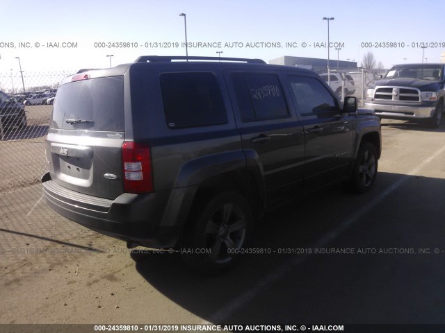 1C4NJRAB4FD339126 - 2015 JEEP PATRIOT GRAY photo 4