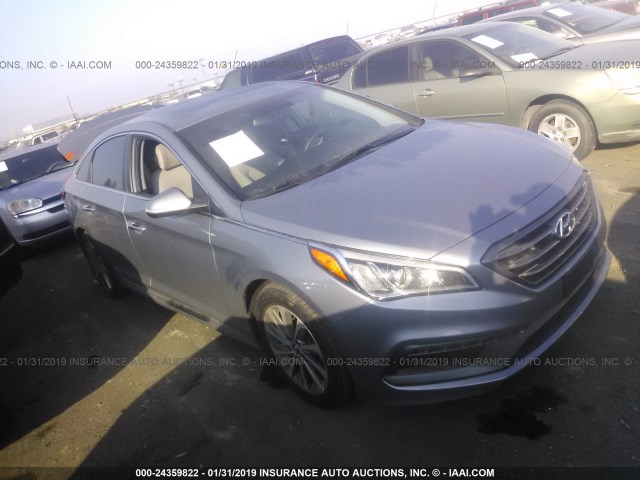 5NPE34AF3GH369407 - 2016 HYUNDAI SONATA SPORT/LIMITED GRAY photo 1