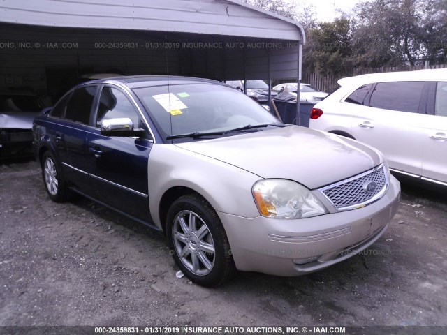 1FAHP28125G163647 - 2005 FORD FIVE HUNDRED LIMITED BLUE photo 1