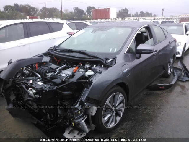 JHMZC5F15JC005298 - 2018 HONDA CLARITY GRAY photo 2