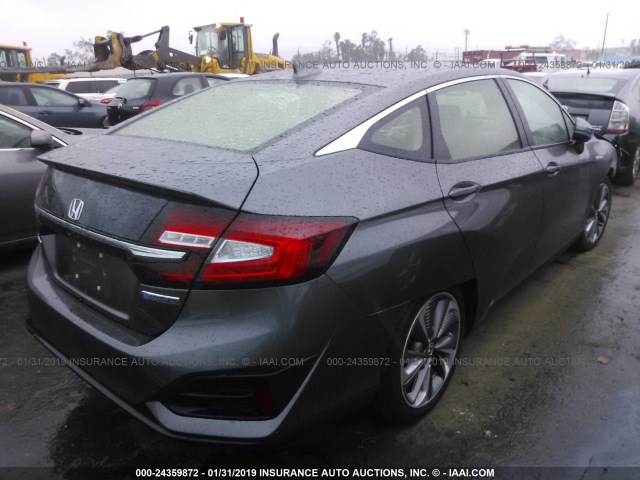 JHMZC5F15JC005298 - 2018 HONDA CLARITY GRAY photo 4