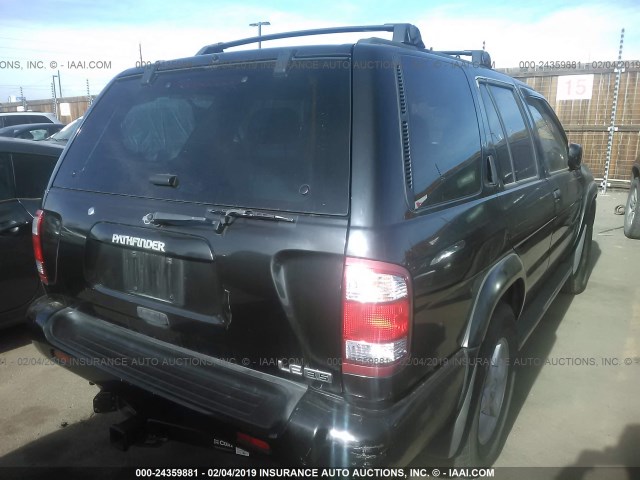 JN8DR09Y61W603425 - 2001 NISSAN PATHFINDER LE/SE/XE BLACK photo 4