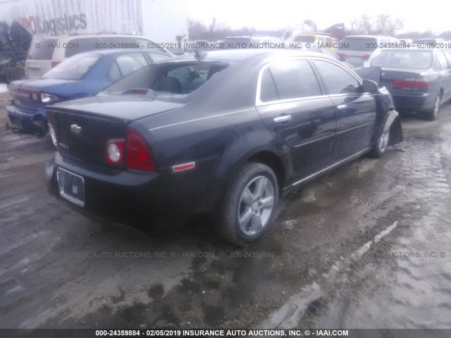 1G1ZD5E02CF225323 - 2012 CHEVROLET MALIBU 2LT BLACK photo 4