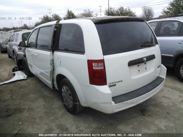 2D4RN4DEXAR122266 - 2010 DODGE GRAND CARAVAN SE WHITE photo 3