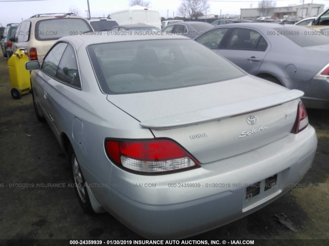 2T1CF28P3YC324487 - 2000 TOYOTA CAMRY SOLARA SE/SLE SILVER photo 3