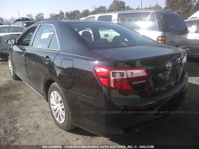 4T4BF1FK3ER428250 - 2014 TOYOTA CAMRY L/SE/LE/XLE BLACK photo 3