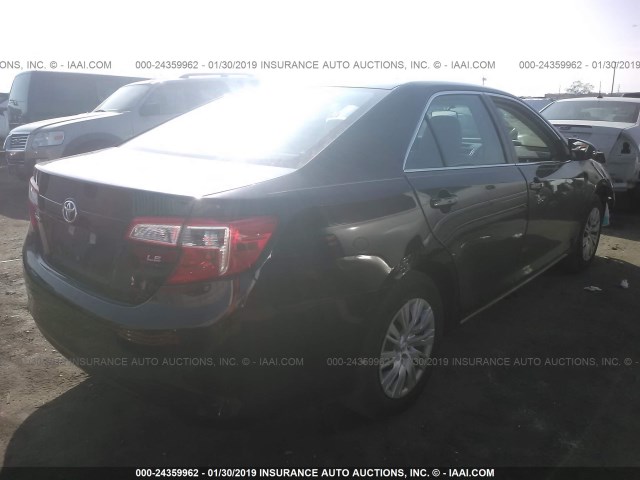 4T4BF1FK3ER428250 - 2014 TOYOTA CAMRY L/SE/LE/XLE BLACK photo 4